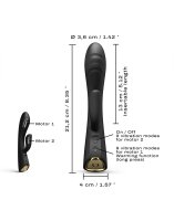 DORCEL wärmender Rabbit Vibrator - Schwarz