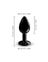 DORCEL Diamant Plug Size S - Schwarz 2,7 cm