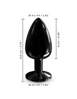 DORCEL Diamant Plug Size L - Schwarz 4,1 cm