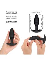 DORCEL Spiral Plug -Anal Plug Black 3 cm