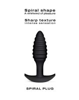DORCEL Spiral Plug -Anal Plug Black 3 cm
