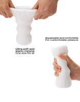 DORCEL Texturierter Masturbator Cup - Exotic Weiß
