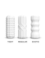 DORCEL Texturierter Masturbator Cup - Exotic Weiß