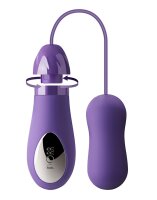 Dorr Fulfilled Vibrator with Interchangeable Attachments Purple
