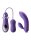 Dorr Fulfilled Vibrator with Interchangeable Attachments Purple