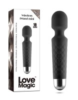 Love Magic IWand Mini Wand Vibrator 20cm Schwarz