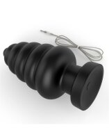 LoveToy King Size Vibrating Anal Cracker 7" / 18 cm Black