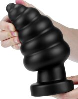 LoveToy King Size Vibrating Anal Cracker 7" / 18 cm Black