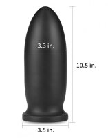 LoveToy King Sized Anal Bomber 10.5"/ 23 cm Black