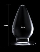 LoveToy Flawless Clear Anale Plug 4.5"/ 12 cm Transparant
