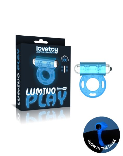 LoveToy Lumino Play Cock Ring Vibrator Glow in the Dark