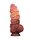 LoveToy - Extreme Dildo with Rope Pattern 24 cm - Brown & Nude