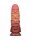 LoveToy - Extreme Dildo with Rope Pattern 24 cm - Brown & Nude