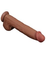 LoveToy - Sliding Skin Dildo 36 cm - Brown