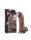 LoveToy Dual Layered Silicone Dildo XXL 28 cm (Ø7.4 cm) Brown