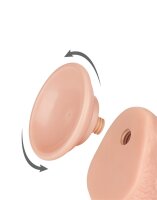 LoveToy - Sliding Skin Dildo 19.5 cm (Ø 3.5 cm) - Nude