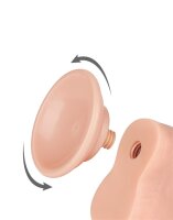 LoveToy - Sliding Skin Dildo 20 cm (Ø 3.9 cm) - Nude