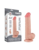 LoveToy - Sliding Skin Dildo 20.8 cm (Ø 4 cm) - Nude