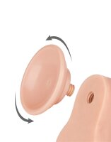 LoveToy - Sliding Skin Dildo 22 cm (Ø 4.3 cm) - Nude