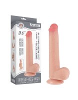 LoveToy - Sliding Skin Dildo 22 cm (Ø 3.7 cm) - Nude