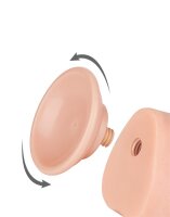 LoveToy - Sliding Skin Dildo 24 cm (Ø 4.3 cm) - Nude