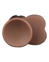 LoveToy Dual Layered Silicone Dildo XXL 33 cm (Ø5.5 cm) Brown