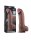LoveToy Dual Layered Silicone Dildo XXL 33 cm (Ø5.5 cm) Brown
