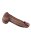 LoveToy Dual Layered Silicone Dildo XXL 33 cm (Ø5.5 cm) Brown