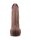 LoveToy Dual Layered Silicone Dildo XXL 33 cm (Ø5.5 cm) Brown