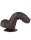LoveToy - Sliding Skin Dildo 18.3 cm (Ø 3.5 cm) - Black