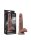 LoveToy - Dual Layered Silicone Dildo 18.5 cm (Ø 3.7 cm) - Brown