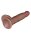 LoveToy - Dual Layered Silicone Dildo 18.5 cm (Ø 3.7 cm) - Brown