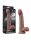 LoveToy - Dual Layered Silicone Dildo 22.5 cm (Ø 4.2 cm) - Brown
