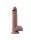 LoveToy - Dual Layered Silicone Dildo 23.5 cm (Ø 4.3 cm) - Brown