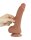 LoveToy - Sliding Skin Dildo 19.5 cm (Ø 3.5 cm) - Brown