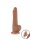 LoveToy - Sliding Skin Dildo 19.5 cm (Ø 3.6 cm) - Brown