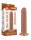 LoveToy - Sliding Skin Dildo 20 cm (Ø 3.8 cm)  - Brown