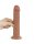 LoveToy - Sliding Skin Dildo 20 cm (Ø 3.8 cm)  - Brown