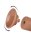 LoveToy - Sliding Skin Dildo 20 cm (Ø 3.8 cm)  - Brown