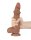 LoveToy - Sliding Skin Dildo 20 cm (Ø 4 cm) - Brown