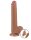LoveToy - Sliding Skin Dildo 22 cm (Ø 3.7 cm) - Brown