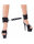 Rimba Soft Bondage Fußfessel mit Spreizband Schwarz Verstellbar