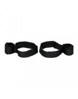 Rimba Soft Bondage Oberschenkel- und Handfesselset Schwarz Verstellbar