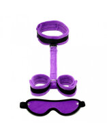 Rimba Soft Bondage Set Lila Schwarz 3 Teile