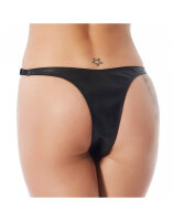 Rimba Offener String mit Nieten Einheitsgröße Schwarz