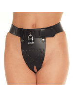 Rimba Chastity Belt with two Holes M L Black