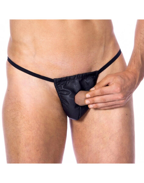 Rimba String with Penishole Einheitsgröße Schwarz