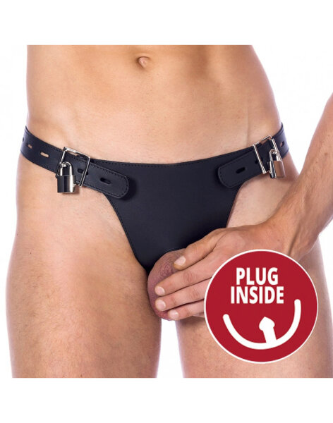 Rimba Mensbrief with Analplug 3,5 cm Black