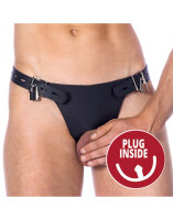 Rimba Mensbrief with Analplug 3,5 cm Black
