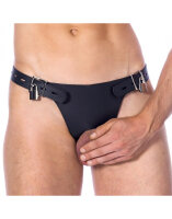 Rimba Mensbrief with Analplug 3,5 cm Black